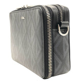 ディオールオム DIOR HOMME メッセンジャーポーチ ブラック×SV金具 CDダイヤモンド/メタル メンズ ショルダーバッグ