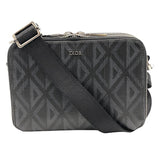 ディオールオム DIOR HOMME メッセンジャーポーチ ブラック×SV金具 CDダイヤモンド/メタル メンズ ショルダーバッグ