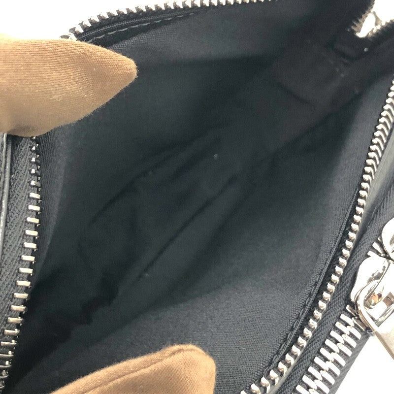 ディオールオム DIOR HOMME メッセンジャーポーチ ブラック×SV金具 CDダイヤモンド/メタル メンズ ショルダーバッグ