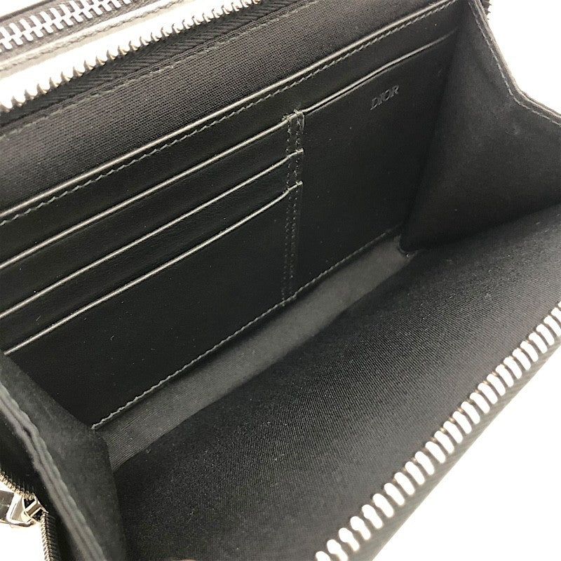 ディオールオム DIOR HOMME メッセンジャーポーチ ブラック×SV金具 CDダイヤモンド/メタル メンズ ショルダーバッグ