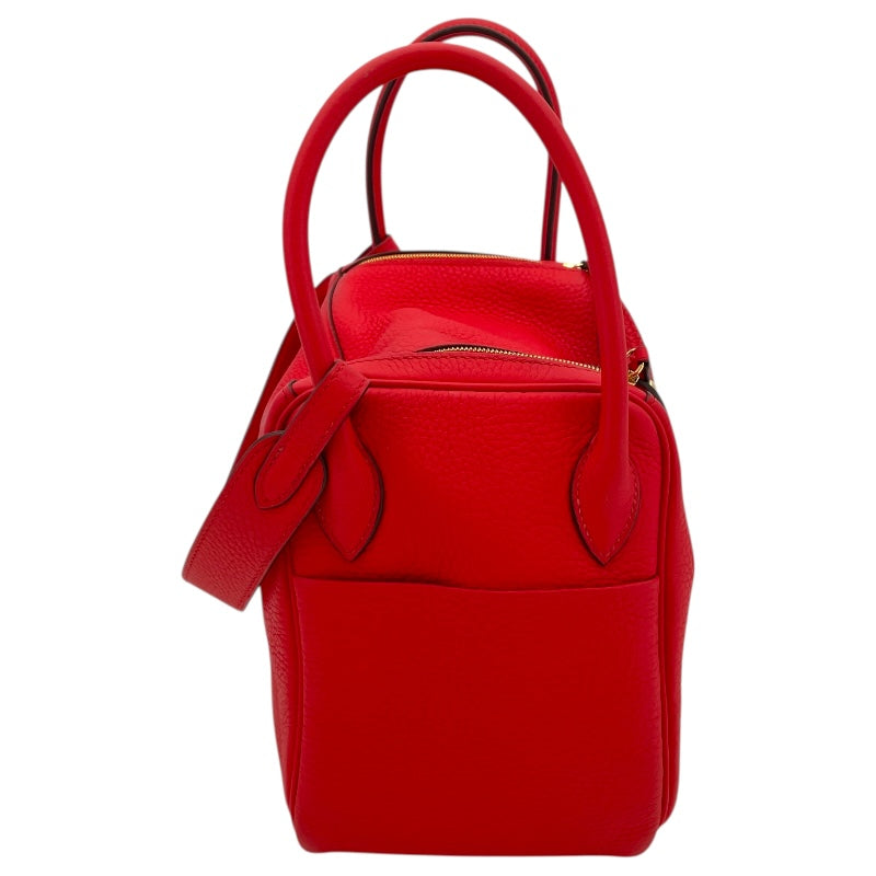 エルメス HERMES リンディ26 D刻 ルージュクー GD金具 トリヨンクレマンス レディース ショルダーバッグ
