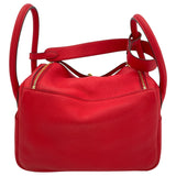 エルメス HERMES リンディ26 D刻 ルージュクー GD金具 トリヨンクレマンス レディース ショルダーバッグ