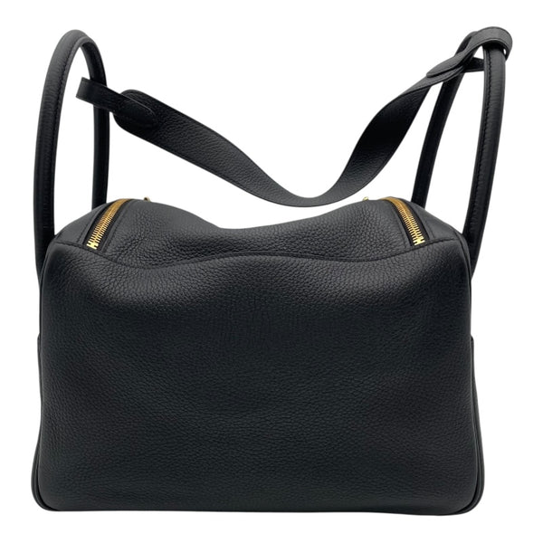 エルメス HERMES リンディ30 U刻 ブラック GD金具 トリヨン レディース ショルダーバッグ