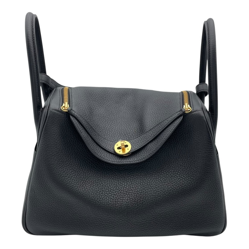 エルメス HERMES リンディ30 U刻 ブラック GD金具 トリヨン レディース ショルダーバッグ