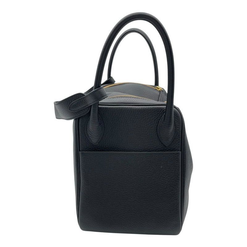 エルメス HERMES リンディ30 U刻 ブラック GD金具 トリヨン レディース ショルダーバッグ