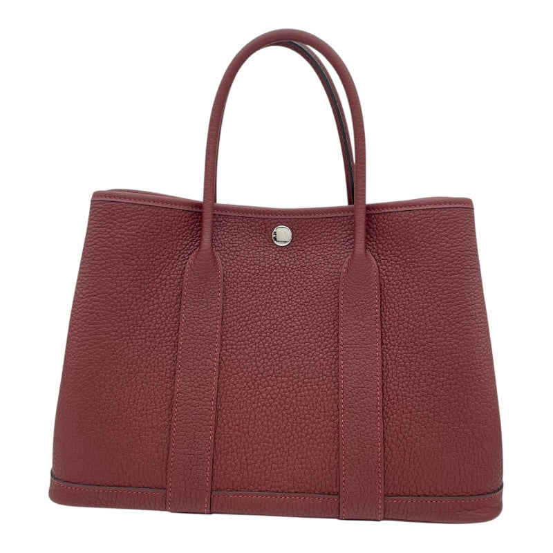 エルメス HERMES ガーデンパーティーTPM W刻 ルージュアッシュ SV金具 ネゴンダ レディース ハンドバッグ