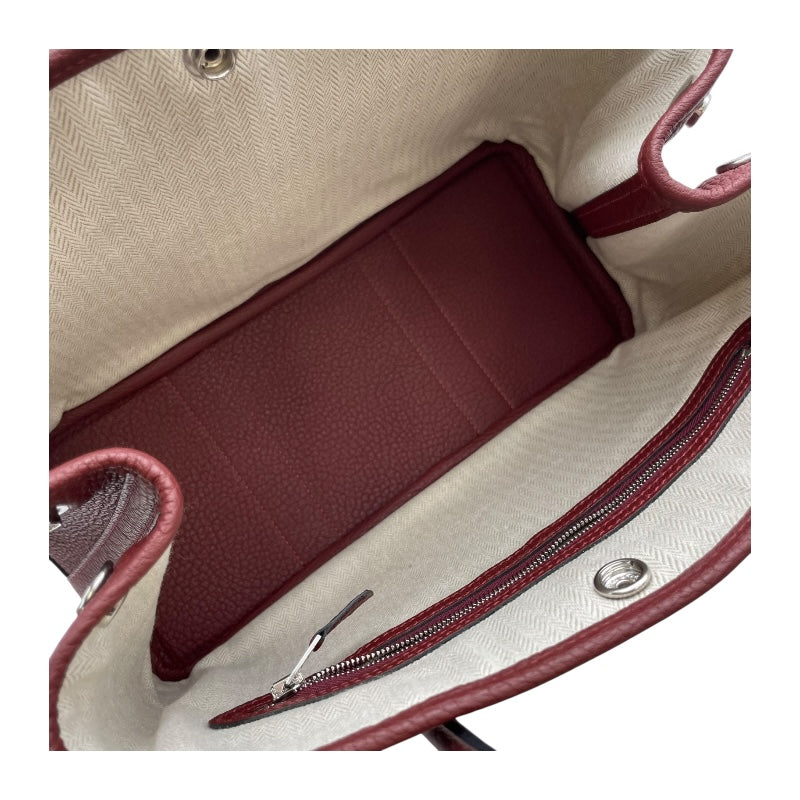 エルメス HERMES ガーデンパーティーTPM W刻 ルージュアッシュ SV金具 ネゴンダ レディース ハンドバッグ