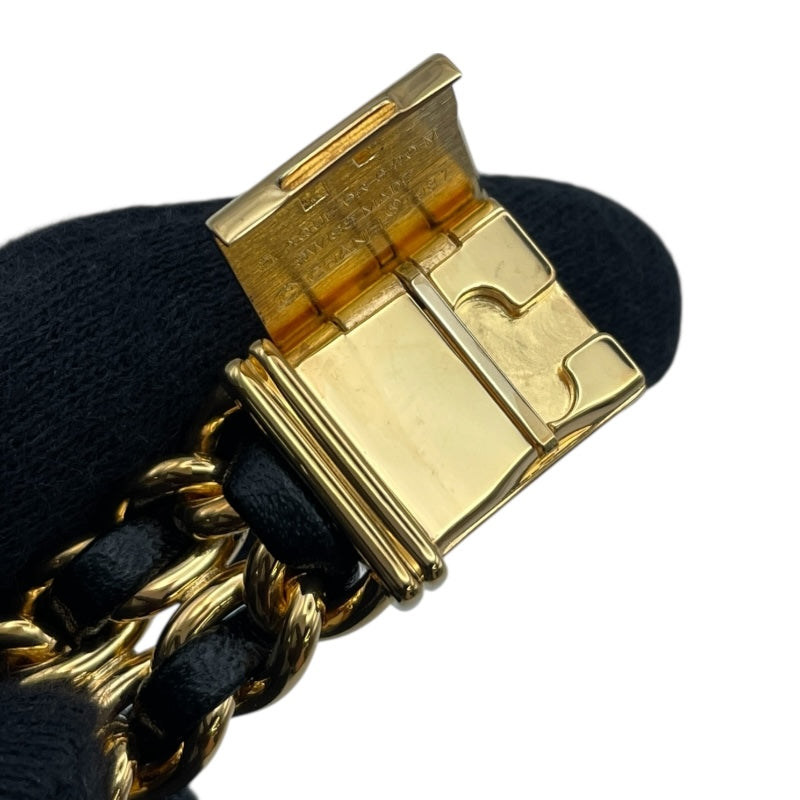 シャネル CHANEL プルミエール S H0001 ブラック GP×革ベルト クオーツ レディース 腕時計