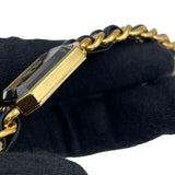 シャネル CHANEL プルミエール S H0001 ブラック GP×革ベルト クオーツ レディース 腕時計