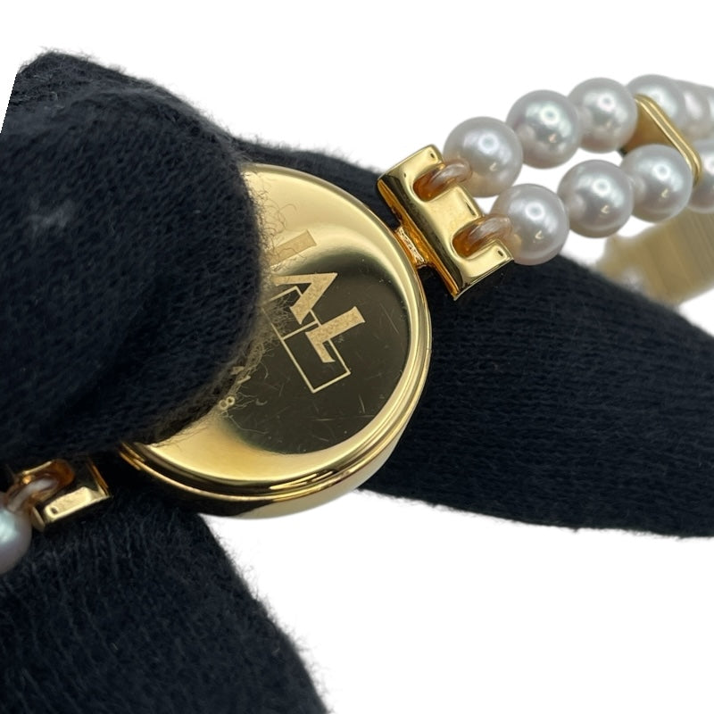 ミキモト MIKIMOTO パールウォッチ JAL限定 4N20-0941 ホワイトシェル GP クオーツ レディース 腕時計