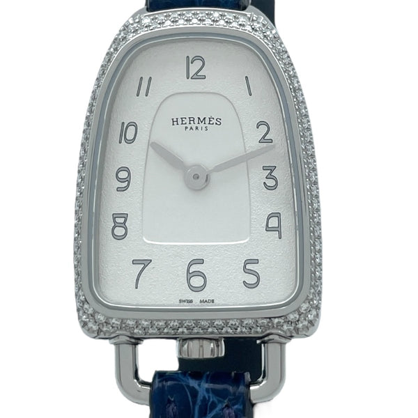 エルメス HERMES ギャロップ ドゥ エルメス GA1.210 シルバー ステンレススチール クオーツ レディース 腕時計 GA1.210 シルバー HERMES（エルメス）ギャロップ ドゥ エルメスGM 中古