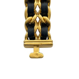 シャネル CHANEL プルミエールS H0001 ブラック GP レディース 腕時計