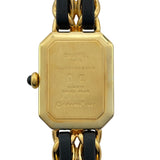 シャネル CHANEL プルミエールS H0001 ブラック GP レディース 腕時計