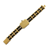 シャネル CHANEL プルミエールS H0001 ブラック GP レディース 腕時計