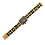 シャネル CHANEL プルミエールS H0001 ブラック GP レディース 腕時計