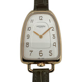 エルメス HERMES ギャロップ ドゥ エルメス GM GA1.270(W047893WW00) シルバー K18PG/革ベルト クオーツ レディース 腕時計