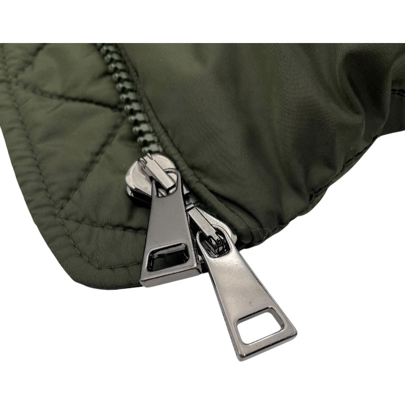 モンクレール MONCLER AGOT ベルト付ダウンコート F20931D50700 カーキ ナイロン レディース ダウンジャケット