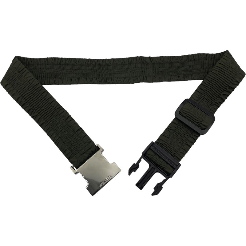 モンクレール MONCLER AGOT ベルト付ダウンコート F20931D50700 カーキ ナイロン レディース ダウンジャケット