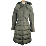 モンクレール MONCLER AGOT ベルト付ダウンコート F20931D50700 カーキ ナイロン レディース ダウンジャケット