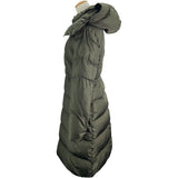 モンクレール MONCLER AGOT ベルト付ダウンコート F20931D50700 カーキ ナイロン レディース ダウンジャケット