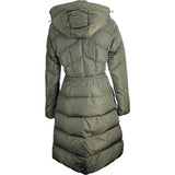 モンクレール MONCLER AGOT ベルト付ダウンコート F20931D50700 カーキ ナイロン レディース ダウンジャケット