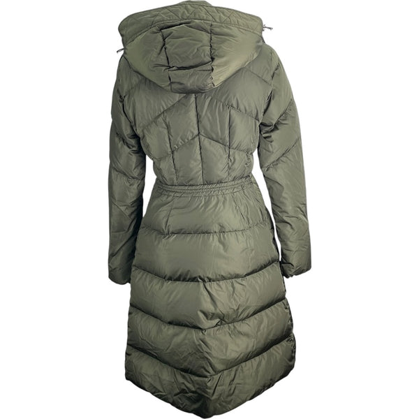 モンクレール MONCLER AGOT ベルト付ダウンコート F20931D50700 カーキ ナイロン レディース ダウンジャケット