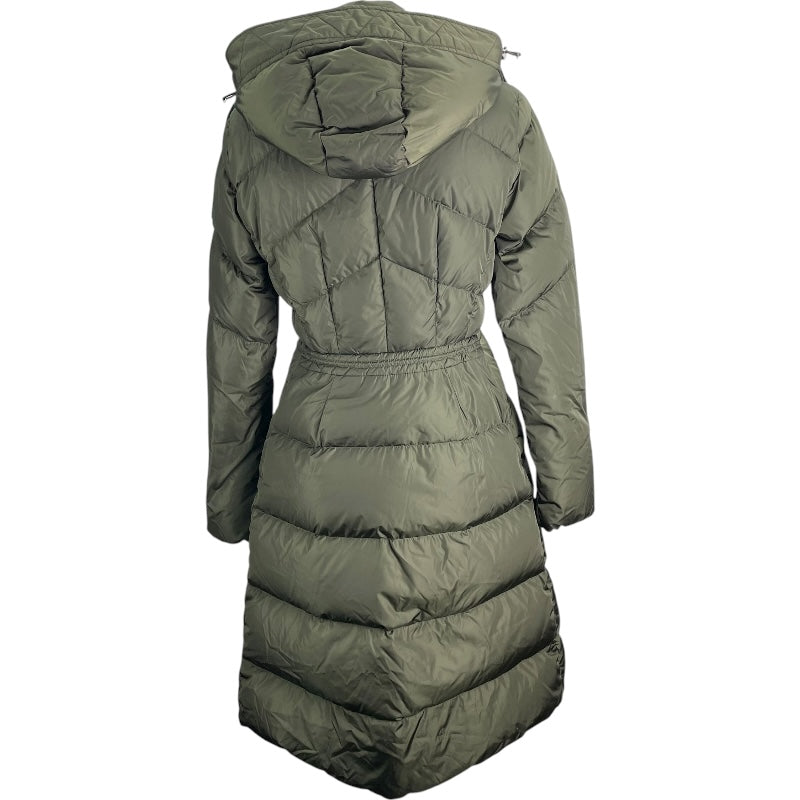 モンクレール MONCLER AGOT ベルト付ダウンコート F20931D50700 カーキ ナイロン レディース ダウンジャケット