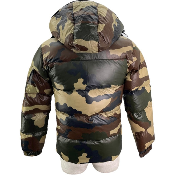 モンクレール MONCLER HIMALAYA カモフラージュダウンジャケット ベージュ ナイロン メンズ ダウンジャケット