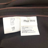 ミュウミュウ miu miu ロゴパッチブルゾンジャケット ML1041 ブラウン モヘア メンズ ブルゾン