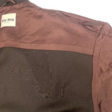 ミュウミュウ miu miu ロゴパッチブルゾンジャケット ML1041 ブラウン モヘア メンズ ブルゾン