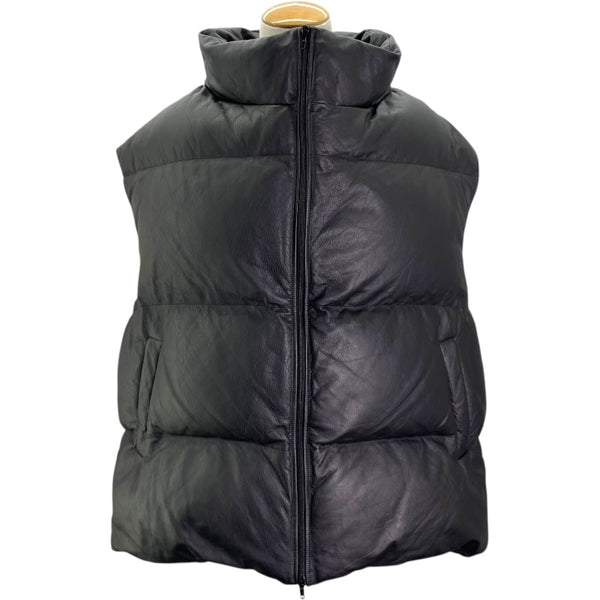 バレンシアガ BALENCIAGA レザーパファーベスト 719218 ブラック 牛革 ユニセックス その他アウター