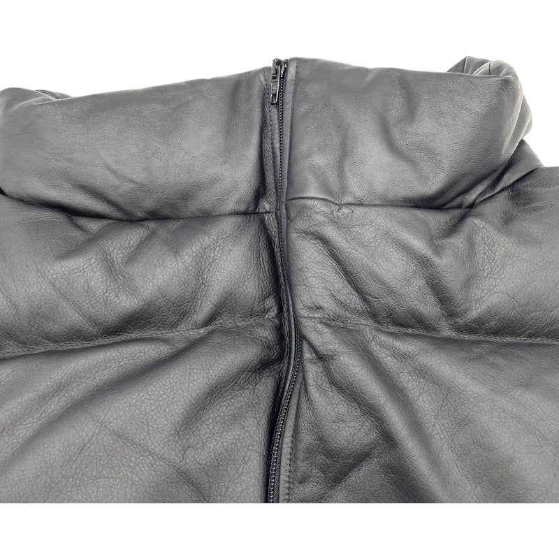 バレンシアガ BALENCIAGA レザーパファーベスト 719218 ブラック 牛革 ユニセックス その他アウター