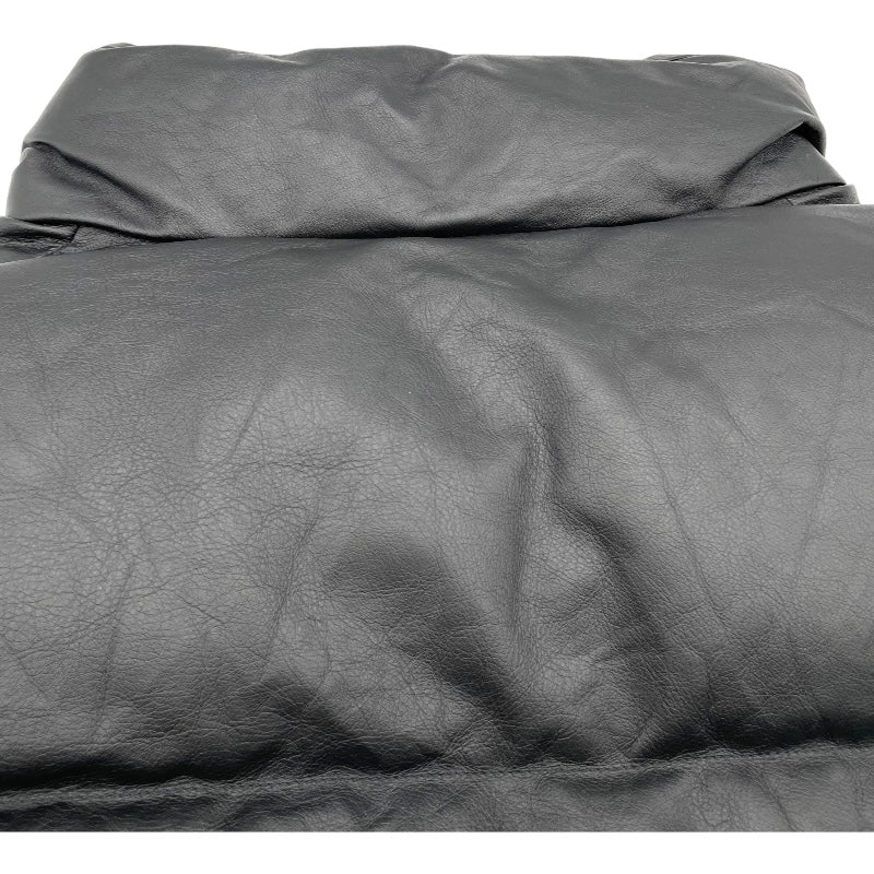 バレンシアガ BALENCIAGA レザーパファーベスト 719218 ブラック 牛革 ユニセックス その他アウター