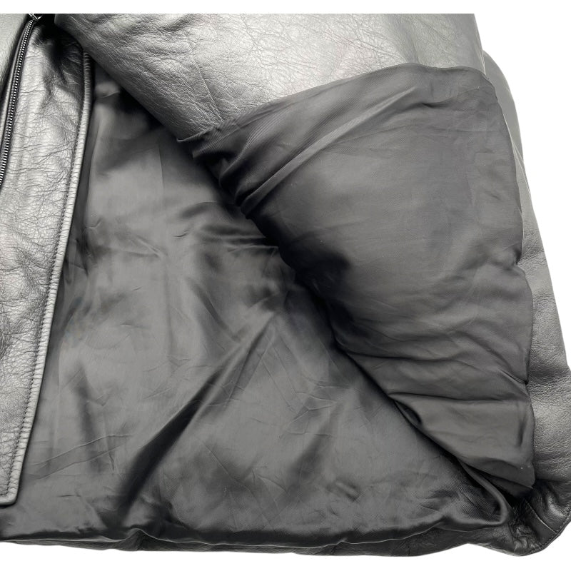 バレンシアガ BALENCIAGA レザーパファーベスト 719218 ブラック 牛革 ユニセックス その他アウター