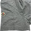 モンクレール MONCLER ロゴワッペン半袖Tシャツ グレー コットン メンズ 半袖Ｔシャツ