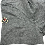 モンクレール MONCLER ロゴワッペン半袖Tシャツ グレー コットン メンズ 半袖Ｔシャツ