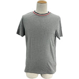 モンクレール MONCLER ロゴワッペン半袖Tシャツ グレー コットン メンズ 半袖Ｔシャツ