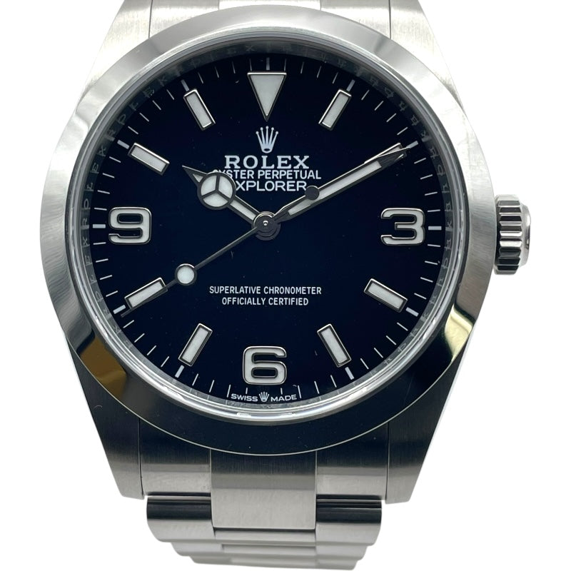 ロレックス ROLEX エクスプローラー40 224270 ブラック SS 自動巻き メンズ 腕時計