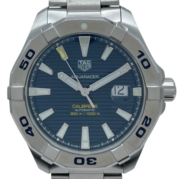 タグ・ホイヤー TAG HEUER アクアレーサー キャリバー5 WAY2012.BA0927 ブルー SS メンズ 腕時計