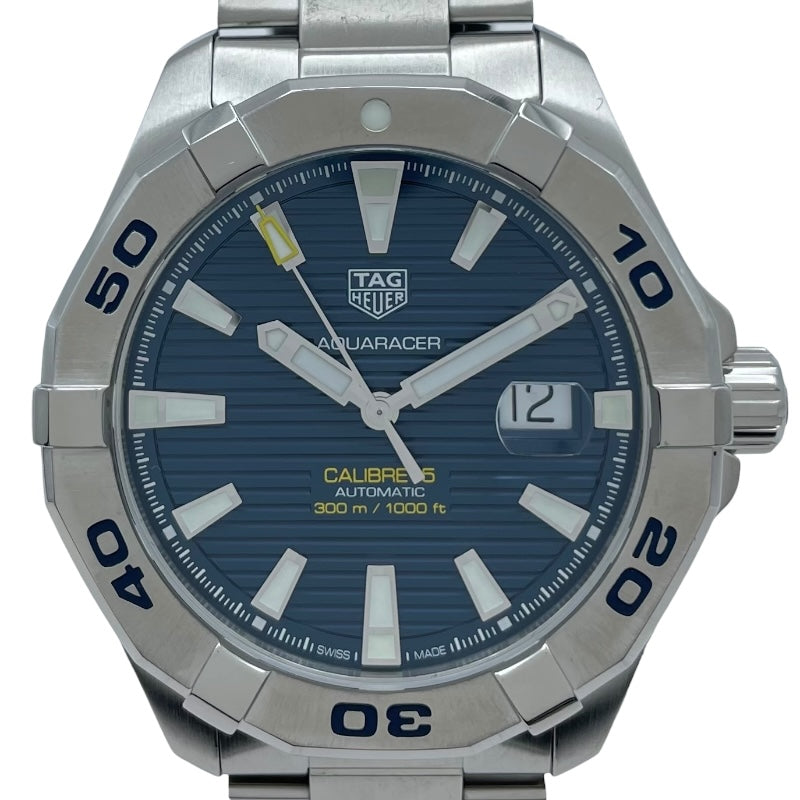 タグ・ホイヤー TAG HEUER アクアレーサー キャリバー5 WAY2012.BA0927 ブルー SS メンズ 腕時計