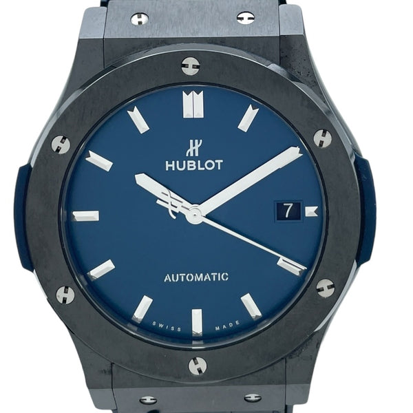 ウブロ HUBLOT クラシック・フュージョン セラミック ブルー 511.CM.7170LR ブルー セラミック 自動巻き メンズ 腕時計