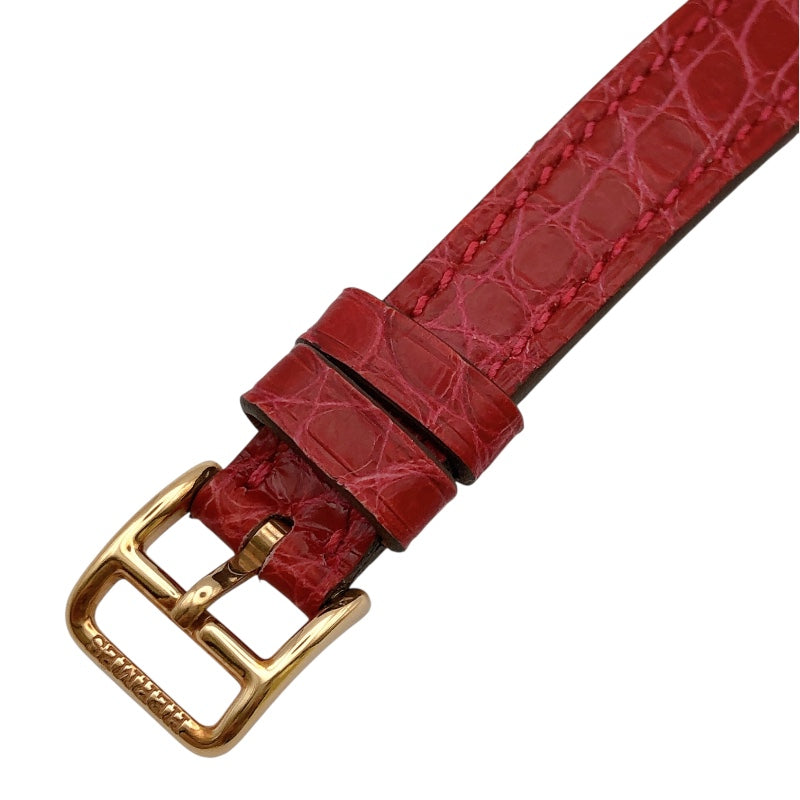 エルメス HERMES Hウォッチ ミニ　ホワイトシェル HH1.173 K18ピンクゴールド K18 レディース 腕時計