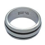 ティファニー TIFFANY＆CO グルーブドダブルラインリング シルバー 925 ジュエリー