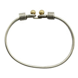 ティファニー TIFFANY＆CO ダブルラブノットバングル シルバーxゴールド 925/750 ジュエリー