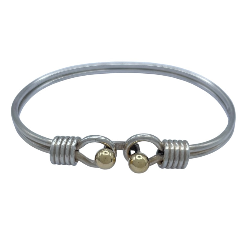 ティファニー TIFFANY＆CO ダブルラブノットバングル シルバーxゴールド 925/750 ジュエリー