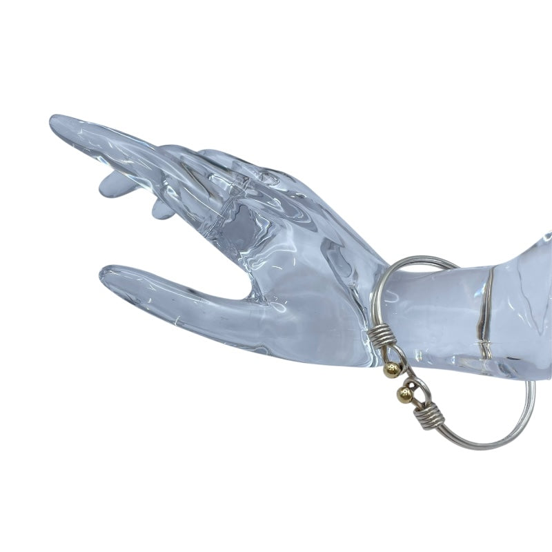 ティファニー TIFFANY＆CO ダブルラブノットバングル シルバーxゴールド 925/750 ジュエリー