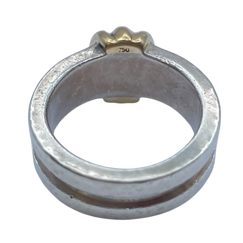 ティファニー TIFFANY＆CO グルーブドウィズリング シルバーxゴールド 750/925 ジュエリー