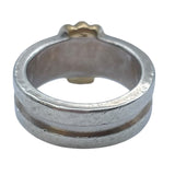 ティファニー TIFFANY＆CO グルーブドウィズリング シルバーxゴールド 750/925 ジュエリー