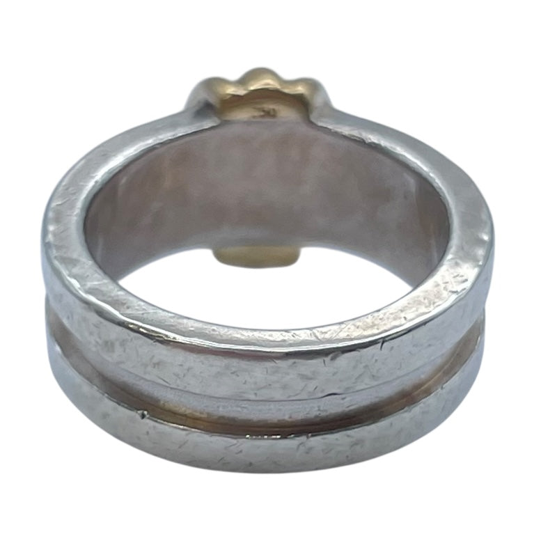 ティファニー TIFFANY＆CO グルーブドウィズリング シルバーxゴールド 750/925 ジュエリー