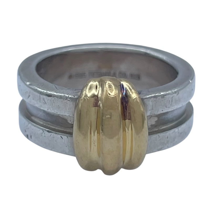 ティファニー TIFFANY＆CO グルーブドウィズリング シルバーxゴールド 750/925 ジュエリー